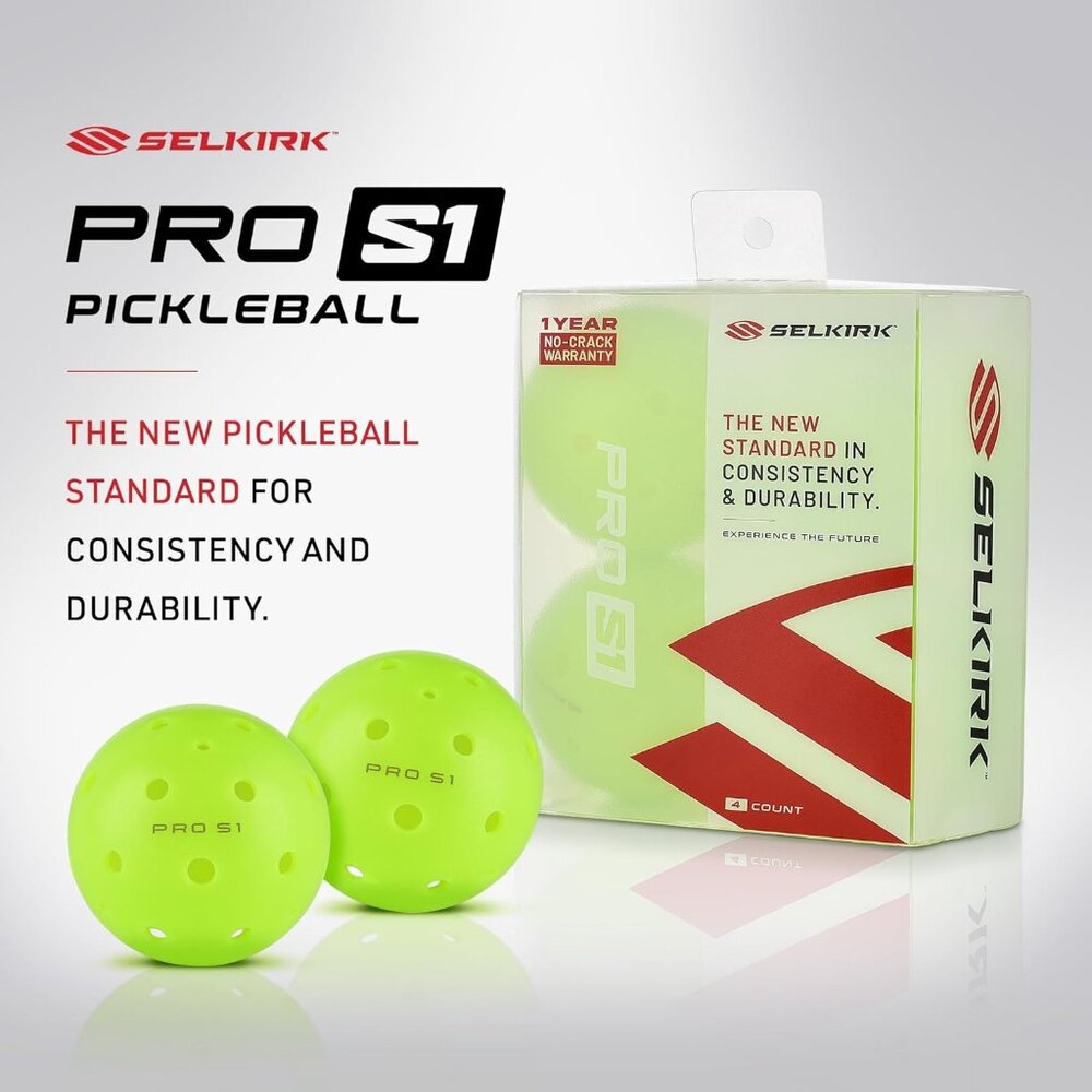 4-Pack Selkirk Pro S1 Pickleball 38 Hole Outdoor USAPA Tournament Play - Picture 4 of 10